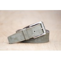 CEINTURE CUIR KAKI | La jean